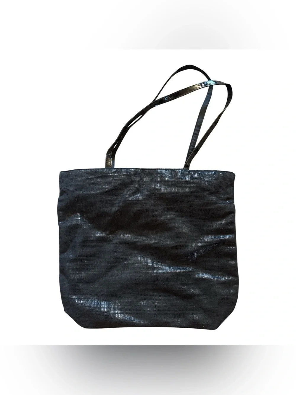 Lancome Black Women's Tote Bag - Sleek Everyday Shoulder Bag Shimmer Glam Purse